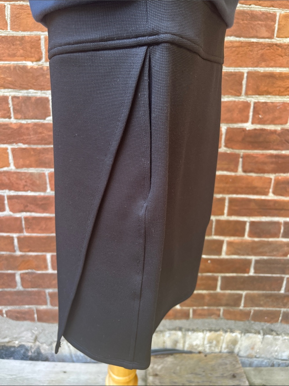 Helmut Lang Two Tone Black Blue Asymmetrical Draped Sleeveless Dress - Picture 5 of 7